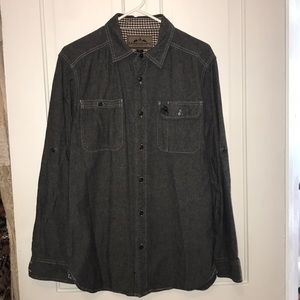 Grey Legendary Whitetails Button Down